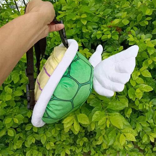 Adorable Super Koopa Plush School Bag - Soft & Durable with Green Turtle Shell Design - ToylandEU