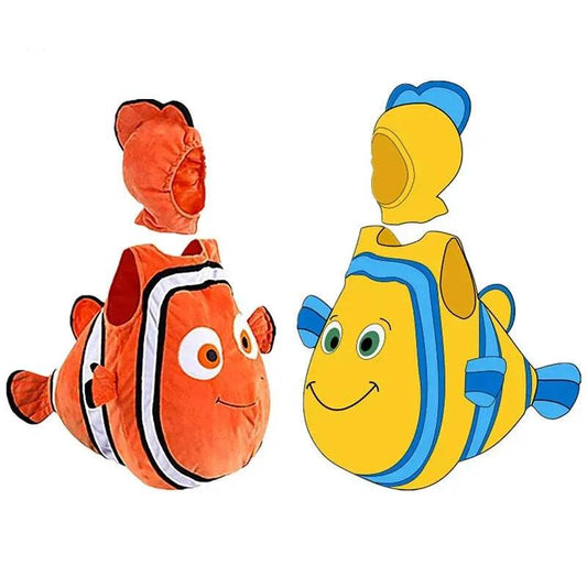 Adorable Toddler Clown Fish Costume Hooded For Halloween - ToylandEU