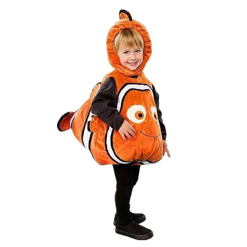 Adorable Toddler Clown Fish Costume Hooded For Halloween - ToylandEU