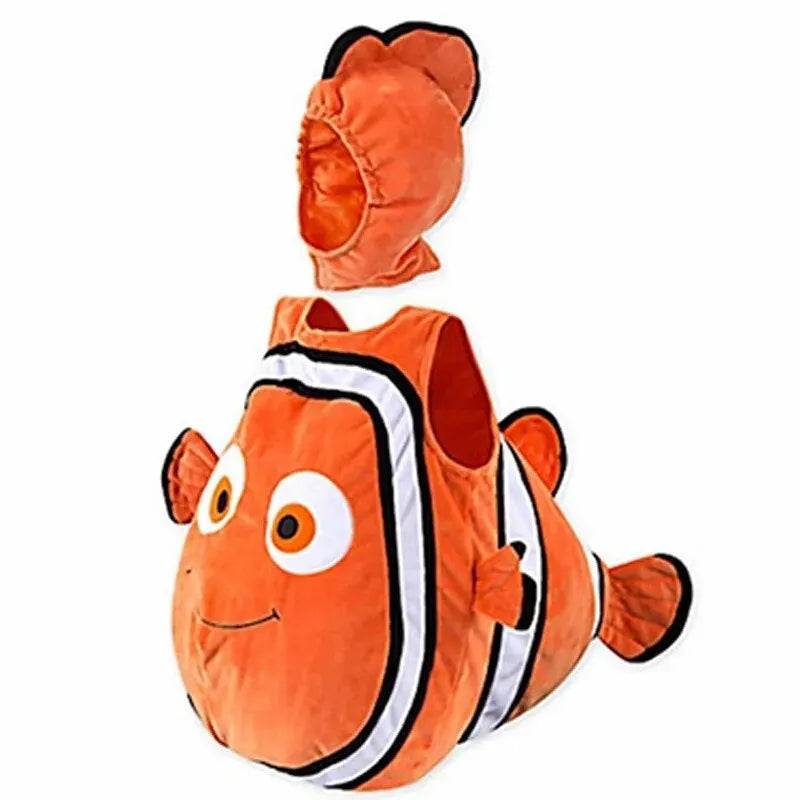 Adorable Toddler Clown Fish Costume Hooded For Halloween - ToylandEU