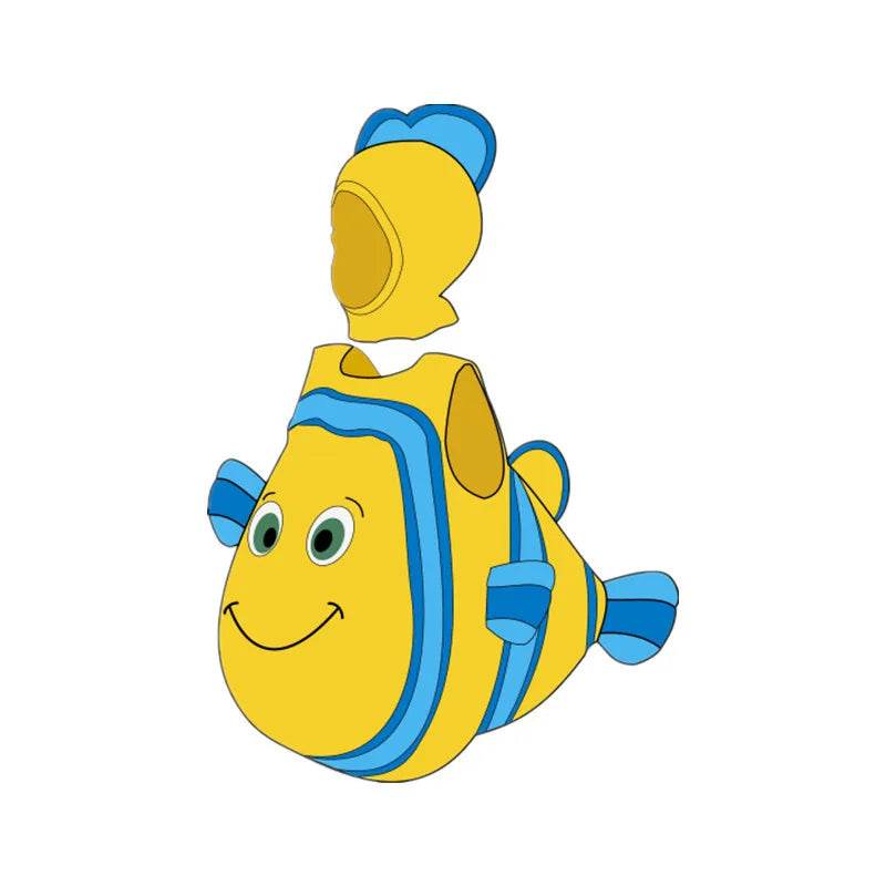 Adorable Toddler Clown Fish Costume Hooded For Halloween - ToylandEU