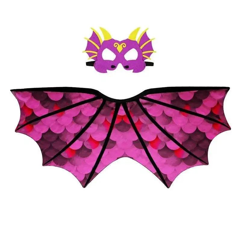  Adorable Toddler Dragon Costume Set - Unisex, Comfortable 3-Piece Pretend Play Costume with Cape and Mask -  ToylandEU™