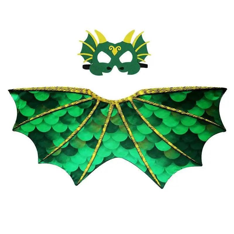  Adorable Toddler Dragon Costume Set - Unisex, Comfortable 3-Piece Pretend Play Costume with Cape and Mask -  ToylandEU™