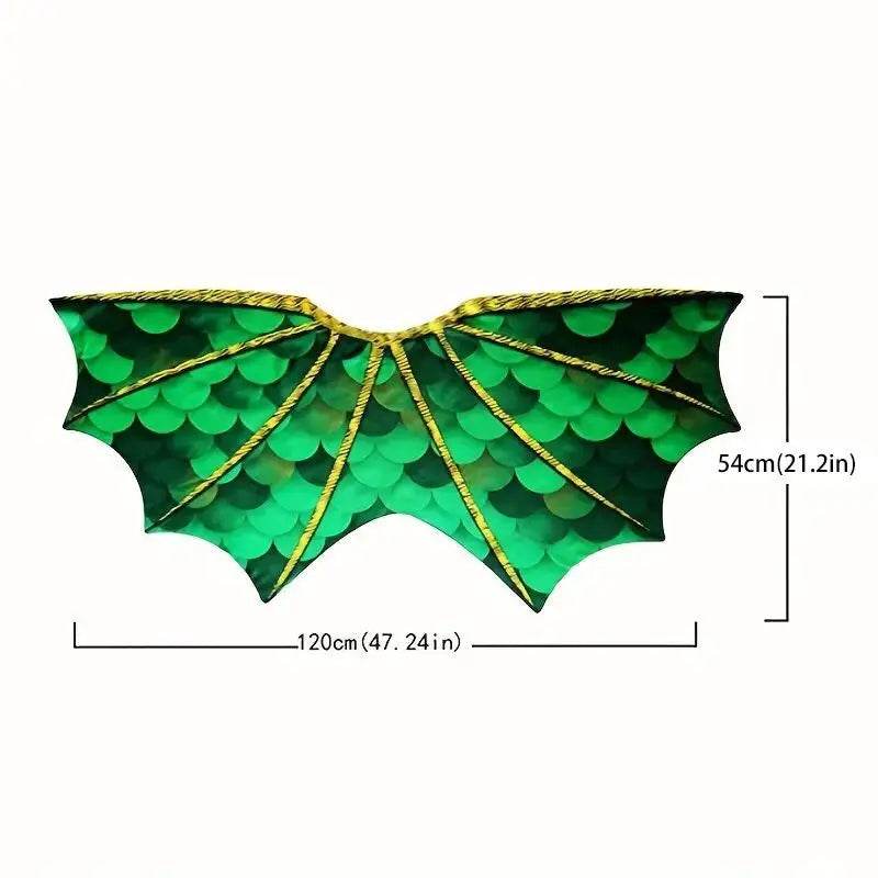 Adorable Toddler Dragon Costume Set - Unisex, Comfortable 3-Piece Pretend Play Costume with Cape and Mask - ToylandEU