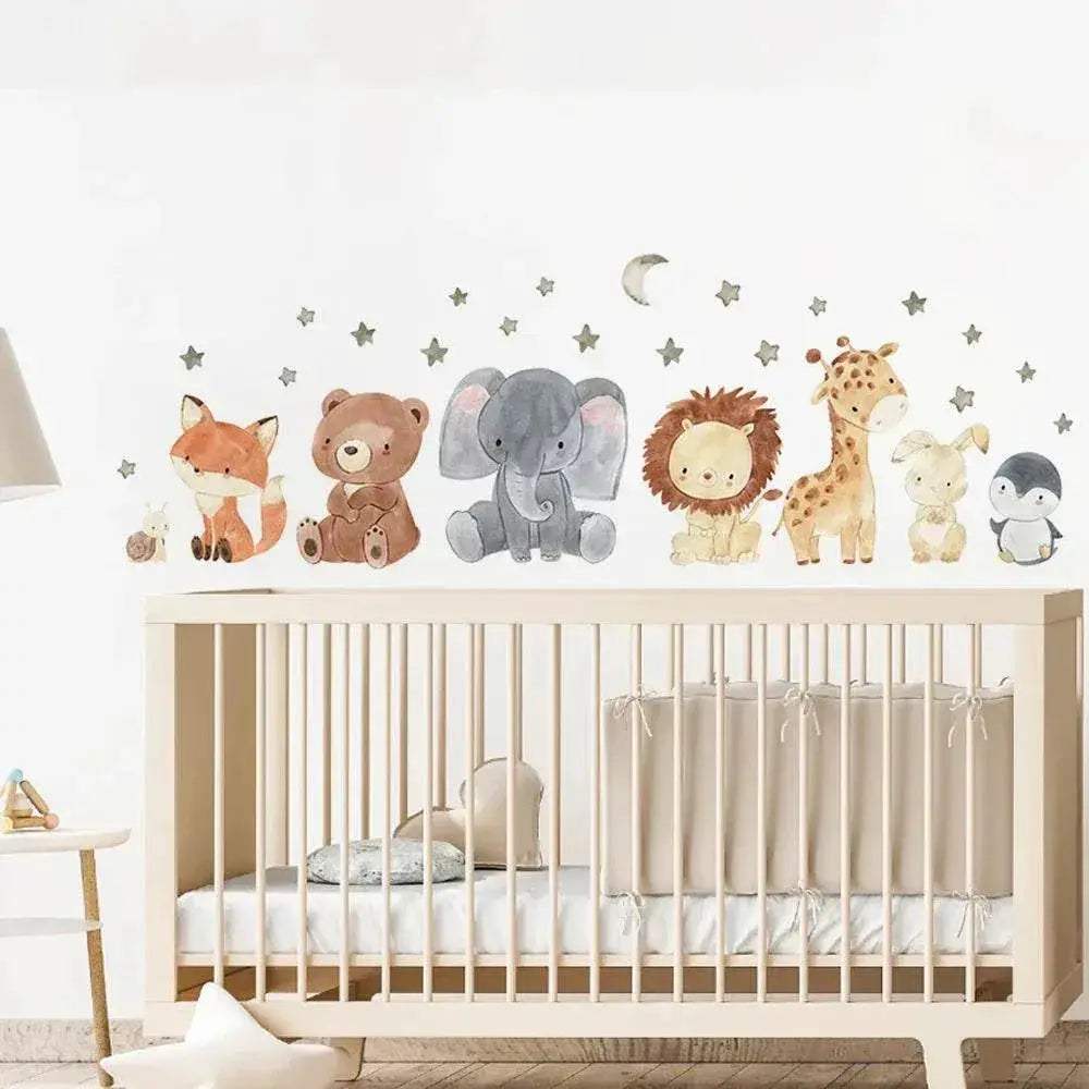  Adorable Africa Animals Wall Stickers 6 Pack Toyland EU -  ToylandEU™
