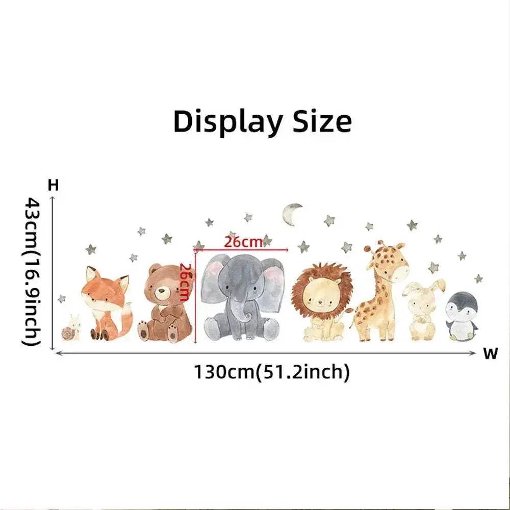  Adorable Africa Animals Wall Stickers 6 Pack Toyland EU -  ToylandEU™