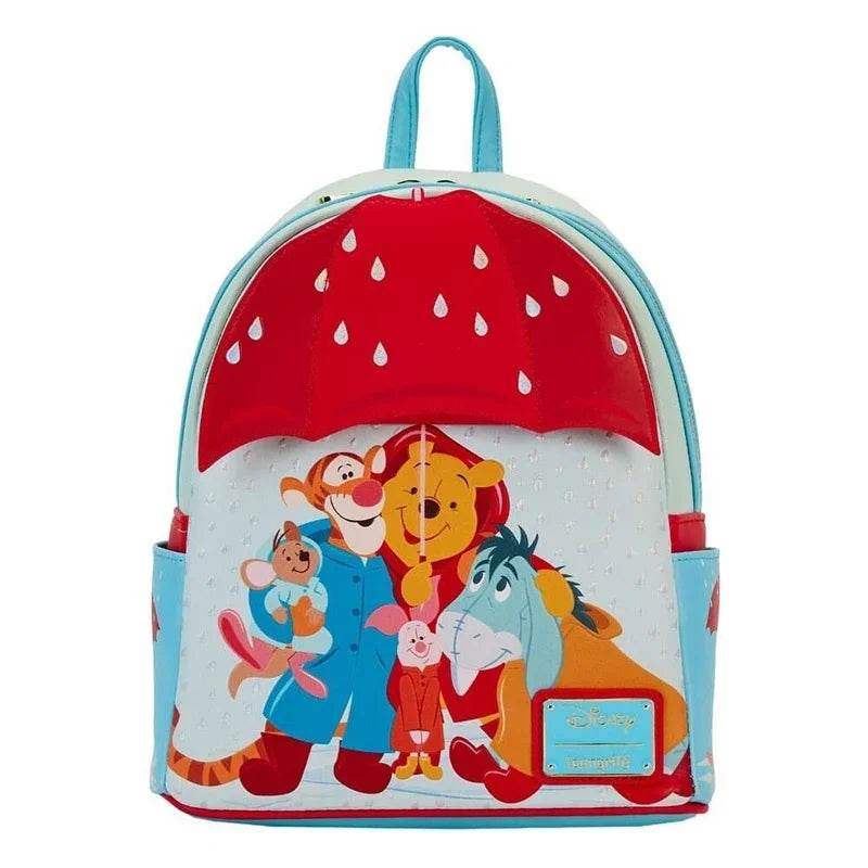 Adorable Winnie The Pooh Mini Backpack With Triple Pocket And Durable Polyester For Girls School Bag - ToylandEU