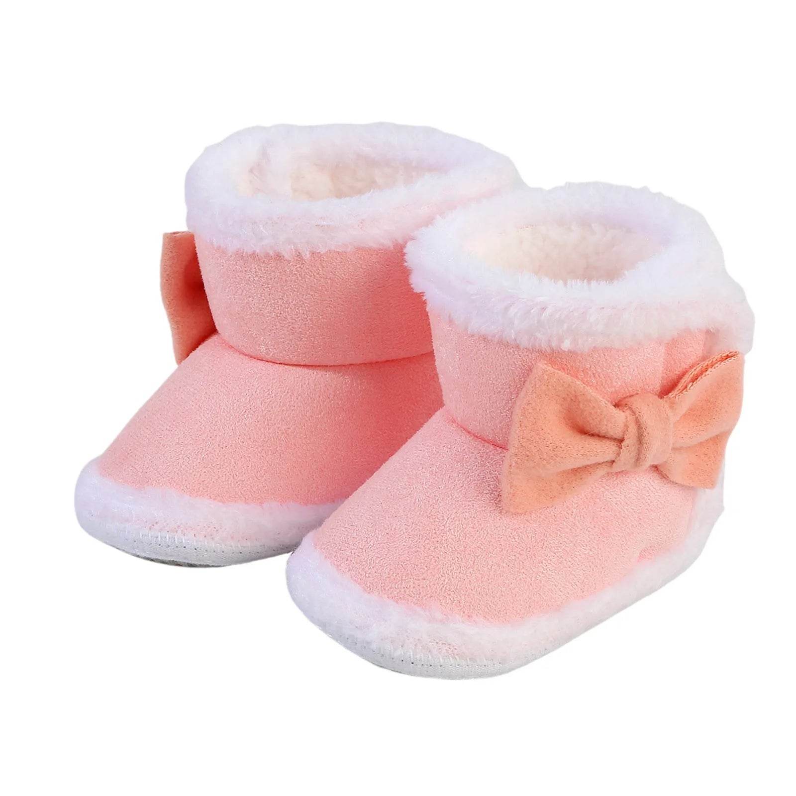 Adorable Winter Plush Snow Booties for Newborns - Cute Cartoon Toddler Warm Shoes for First Walkers - ToylandEU