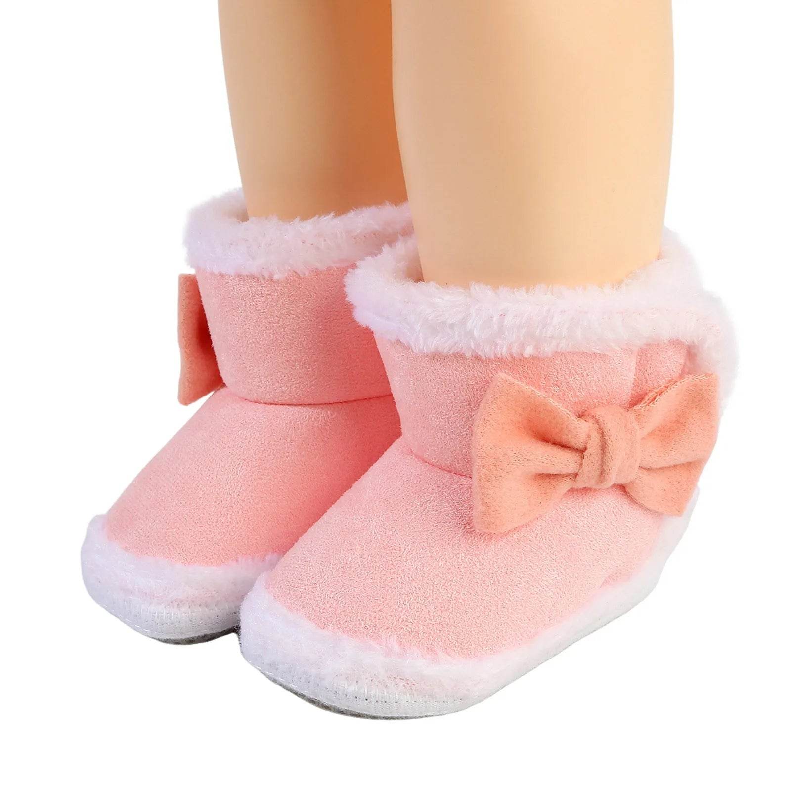 Adorable Winter Plush Snow Booties for Newborns - Cute Cartoon Toddler Warm Shoes for First Walkers - ToylandEU
