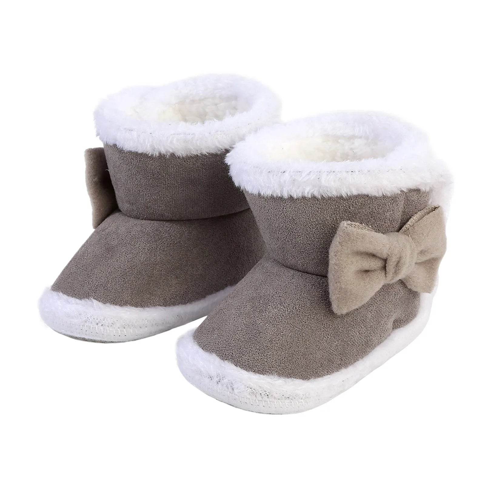 Adorable Winter Plush Snow Booties for Newborns - Cute Cartoon Toddler Warm Shoes for First Walkers - ToylandEU