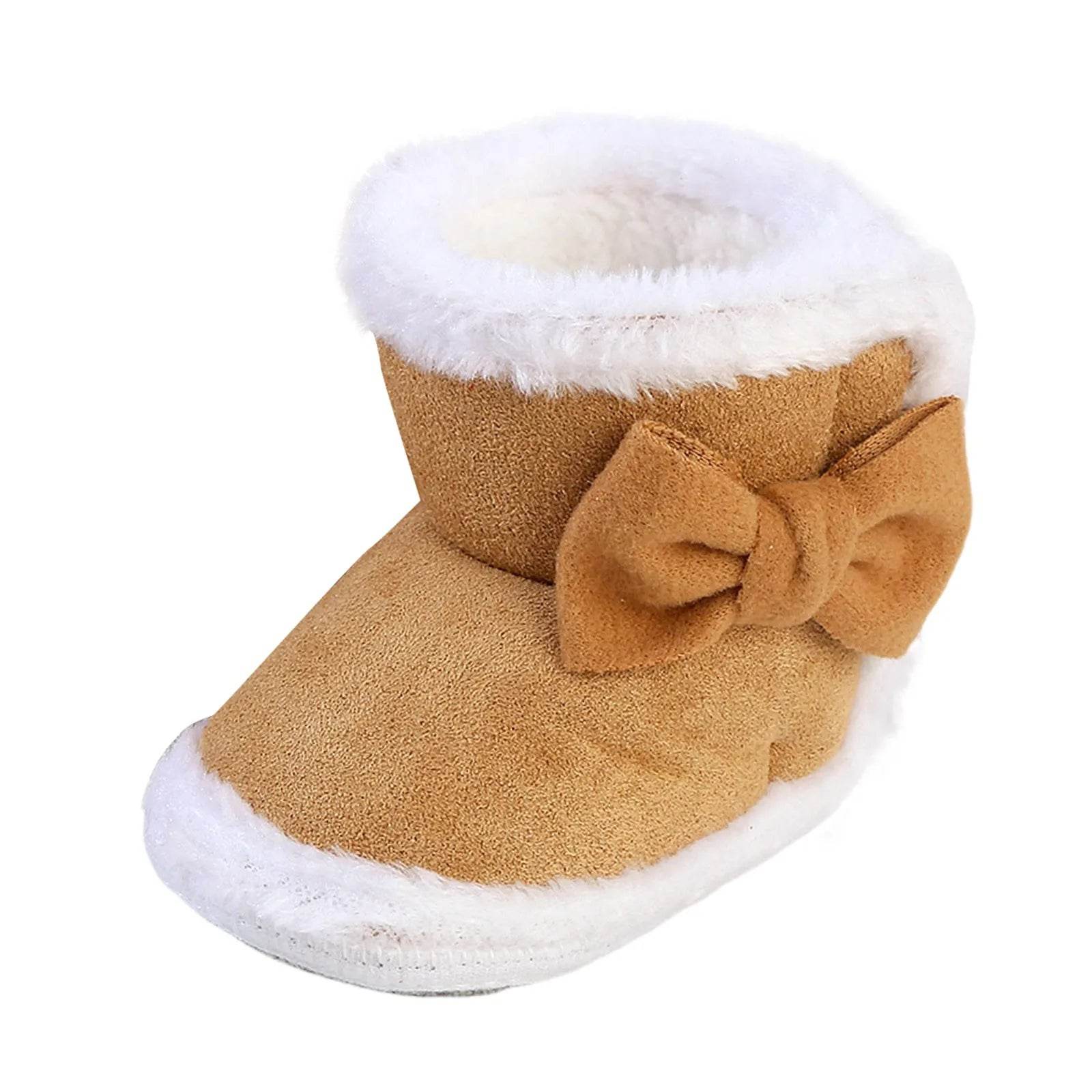 Adorable Winter Plush Snow Booties for Newborns - Cute Cartoon Toddler Warm Shoes for First Walkers - ToylandEU