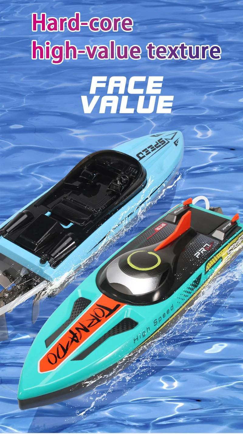 Adult And Child Enthusiasts Remote Control Boat 70 Kilometers Per Hour LED Light - ToylandEU