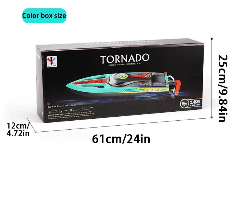 Adult And Child Enthusiasts Remote Control Boat 70 Kilometers Per Hour LED Light - ToylandEU