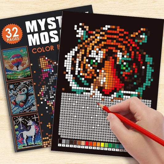 Adult Color By Number Book | Mosaic Pixel Art | Toylandeu™