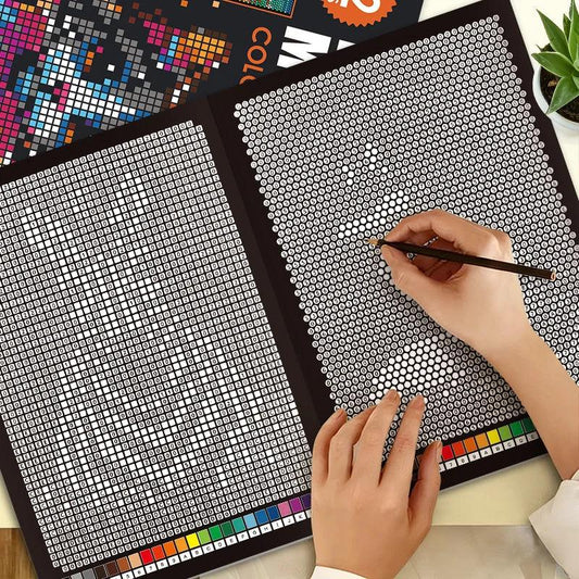 Adult Color By Number Book | Mosaic Pixel Art | Toylandeu™
