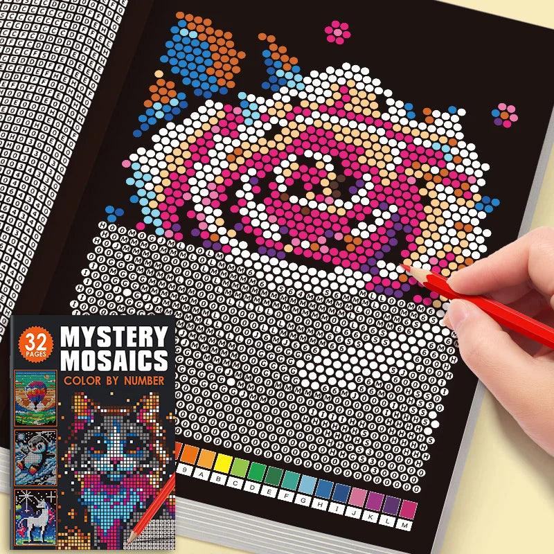 Adult Color By Number Book | Mosaic Pixel Art | Toylandeu™