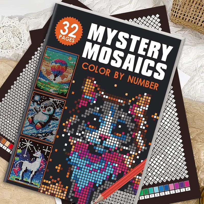 Adult Color By Number Book | Mosaic Pixel Art | Toylandeu™