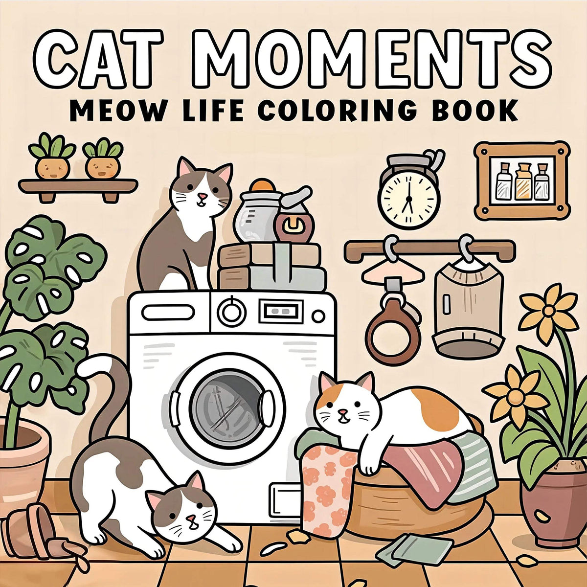 Adult Coloring Book | Cat Moments Theme | Toylandeu™
