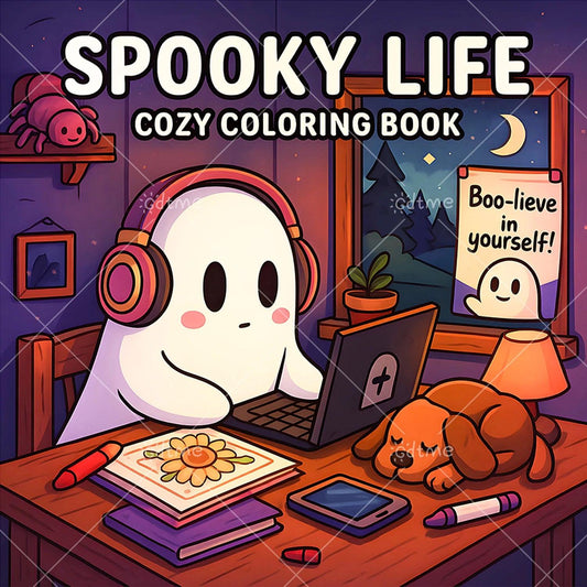 Adult Coloring Book | Halloween Spooky Themes | Toylandeu™