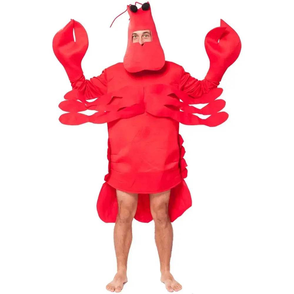 Adult Lobster Costume Cosplay Red Crayfish Outfit for Halloween - ToylandEU