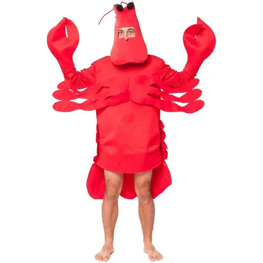 Adult Lobster Costume Cosplay Red Crayfish Outfit for Halloween - ToylandEU