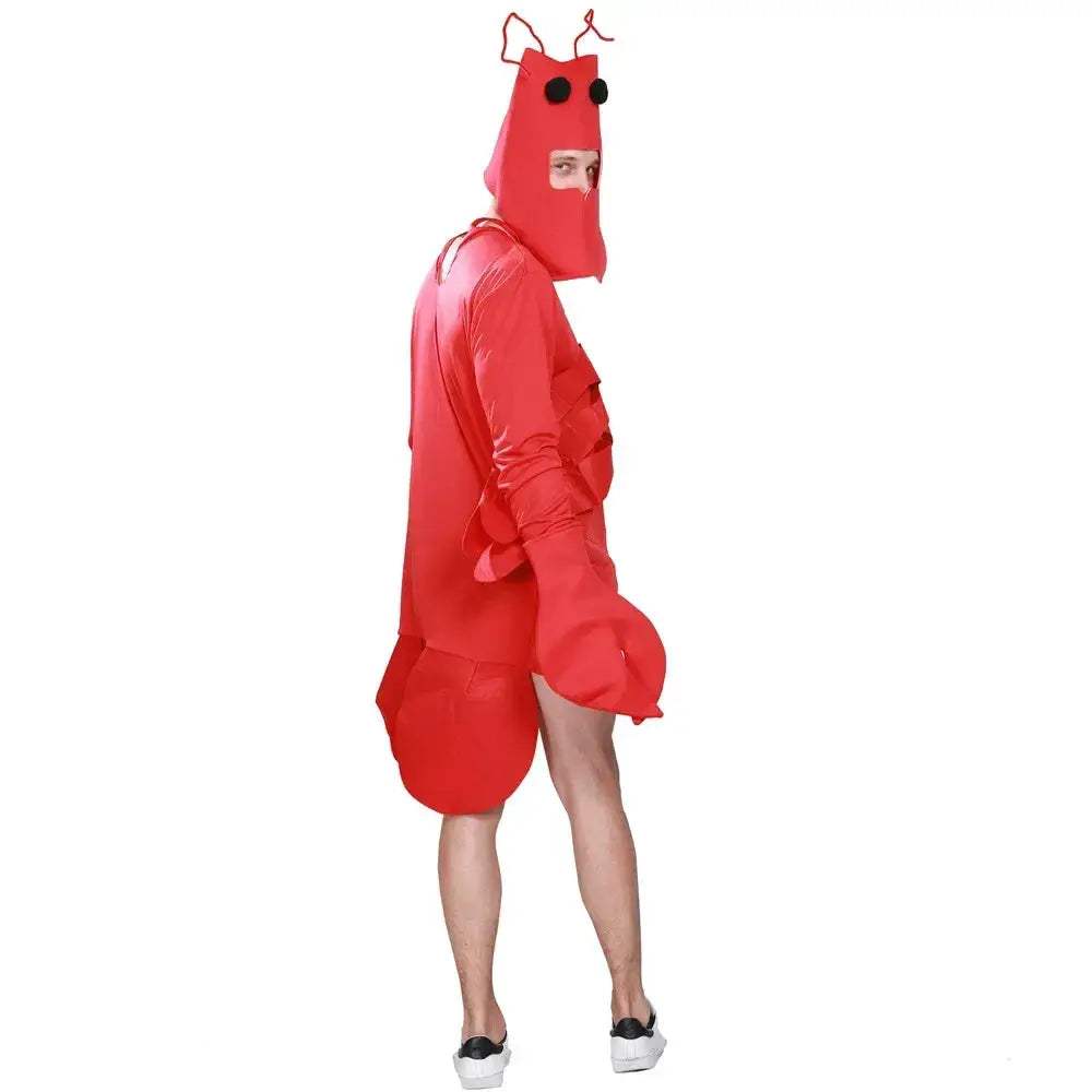 Adult Lobster Costume Cosplay Red Crayfish Outfit for Halloween - ToylandEU