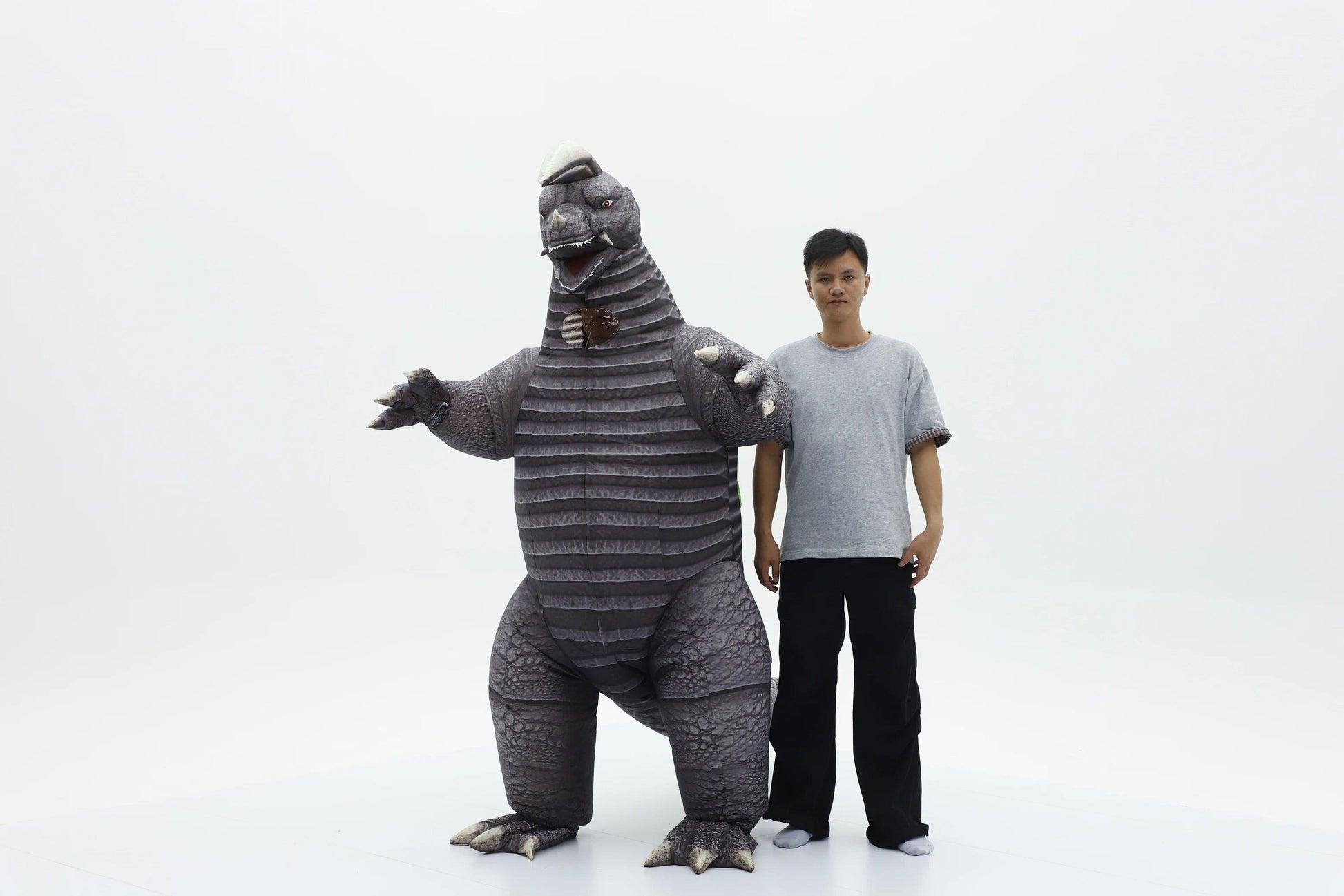 Adult Monster Mascot Costume | Polyester Knit Full Body Set | Toylandeu™
