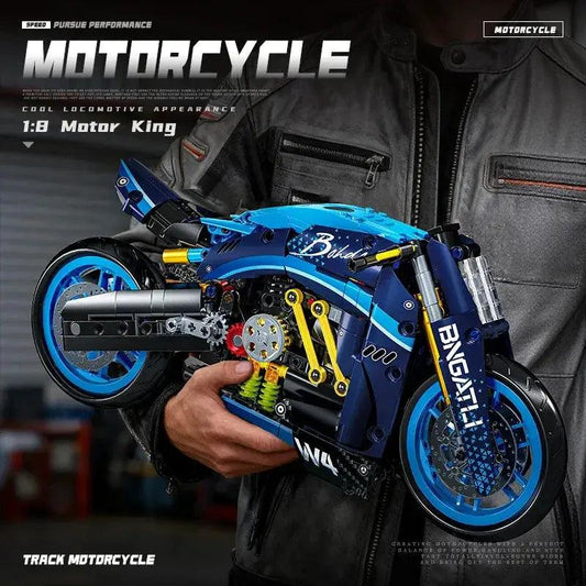  Adult Motorcycle Building Blocks Kit High Tech Model -  ToylandEU™