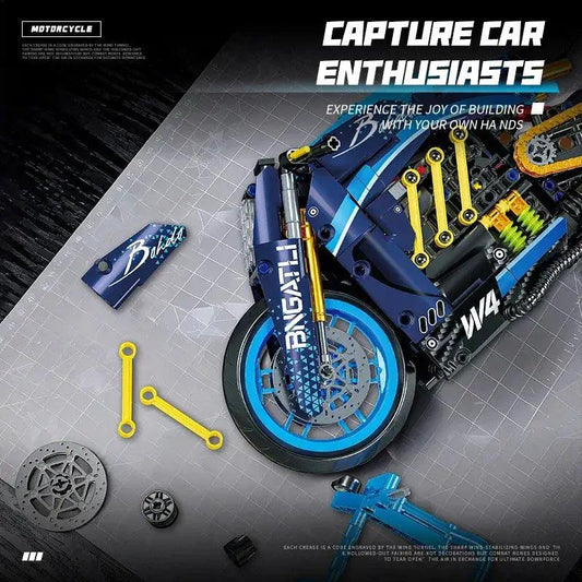 Adult Motorcycle Building Blocks Kit High Tech Model -  ToylandEU™