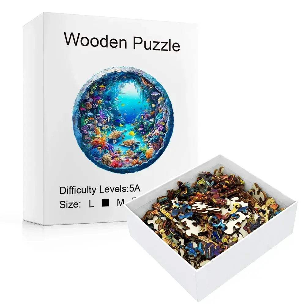Advanced Wooden Jigsaw Puzzle For Adults Unique Alien Theme Gift - ToylandEU