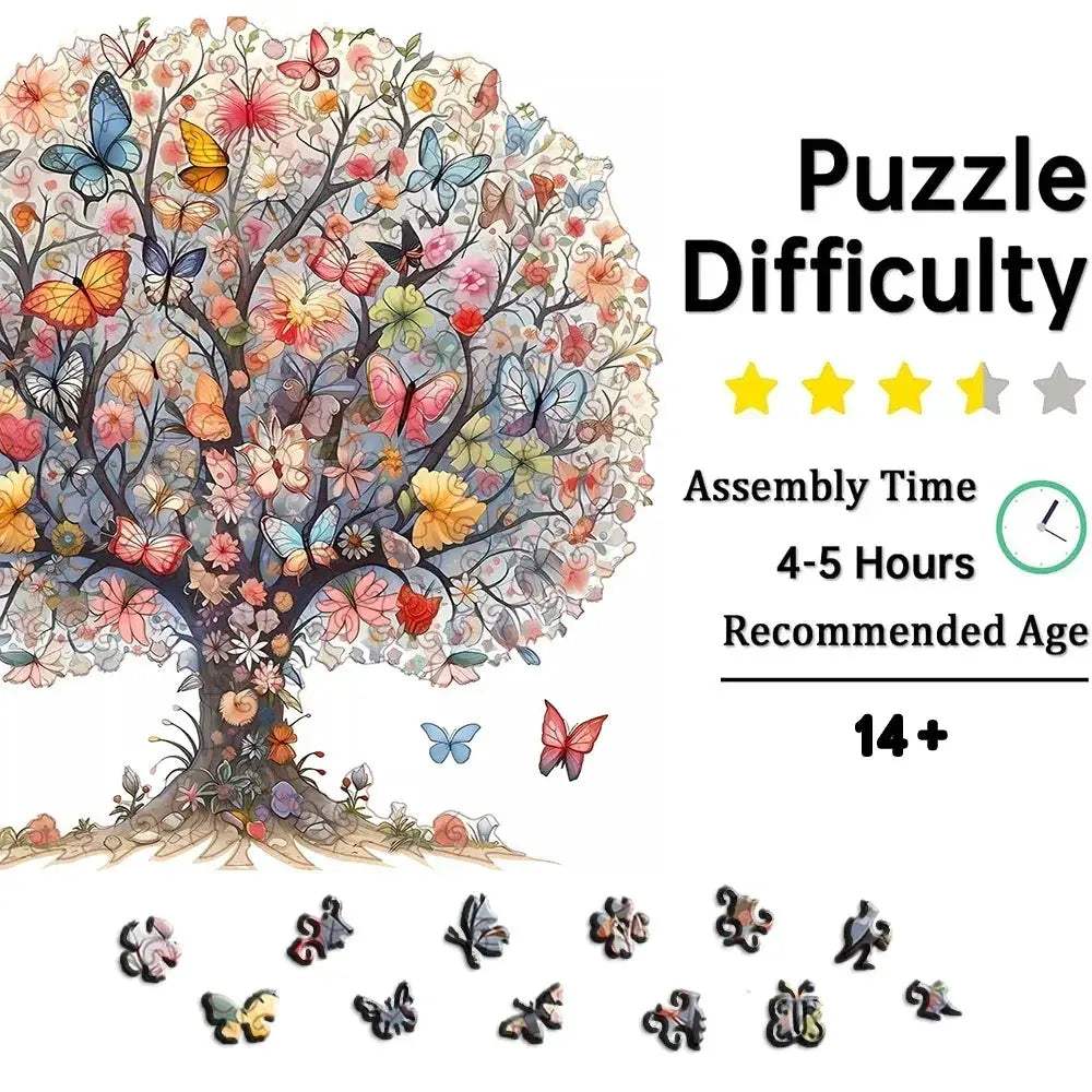 Advanced Wooden Jigsaw Puzzle For Adults Unique Alien Theme Gift - ToylandEU