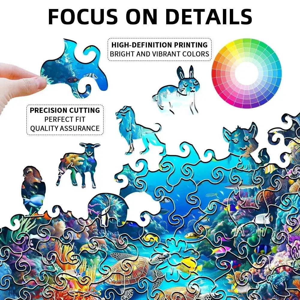 Advanced Wooden Jigsaw Puzzle For Adults Unique Alien Theme Gift - ToylandEU