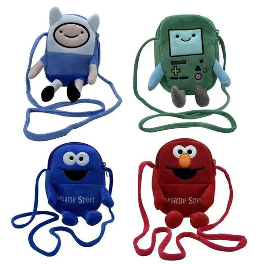  Adventure Time Finn & Jake Plush Crossbody Bag - Fun Anime Style Coin  -  ToylandEU™