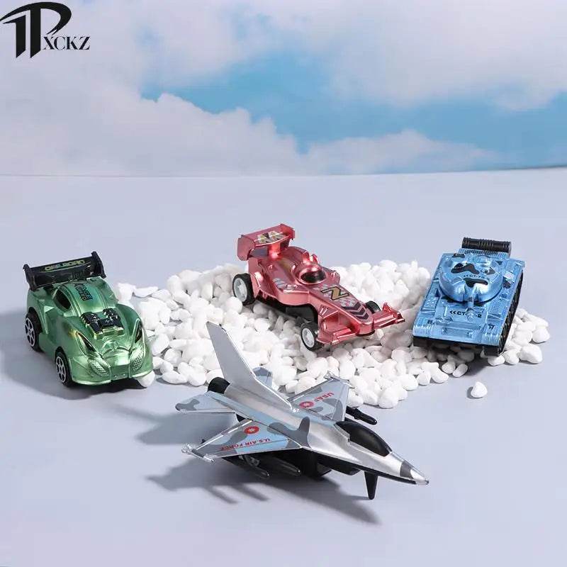 Adventure Vehicle Toy Set: Pull-Back Mini Cars, Tanks, and Airplanes for Kids - ToylandEU