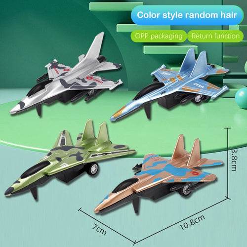 Adventure Vehicle Toy Set: Pull-Back Mini Cars, Tanks, and Airplanes for Kids - ToylandEU