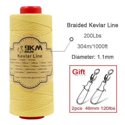 High Strength 100% DuPont Braided Kevlar Line - Versatile Outdoor Utility Rope ToylandEU.com Toyland EU