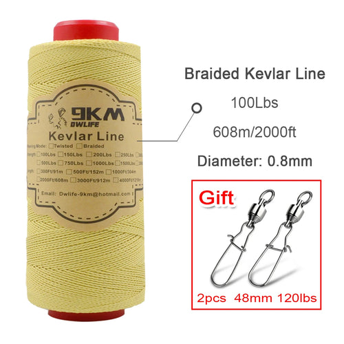 High Strength 100% DuPont Braided Kevlar Line - Versatile Outdoor Utility Rope ToylandEU.com Toyland EU