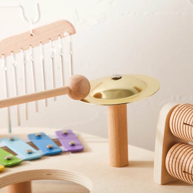 Baby Educational Toys Wooden Aeolian Bells Montessori Musical Toys Xylophone Newborn Birthday Gifts Music Table Toys - ToylandEU