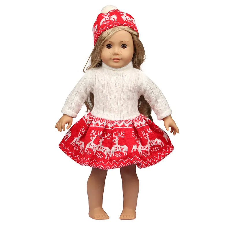 American Girl Doll Christmas Outfit - 18 Inch Doll Clothes Suit - ToylandEU