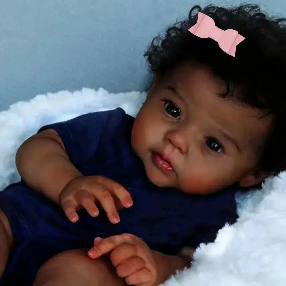  African American Reborn Doll Rooted Hair 20 Inch Gift -  ToylandEU™