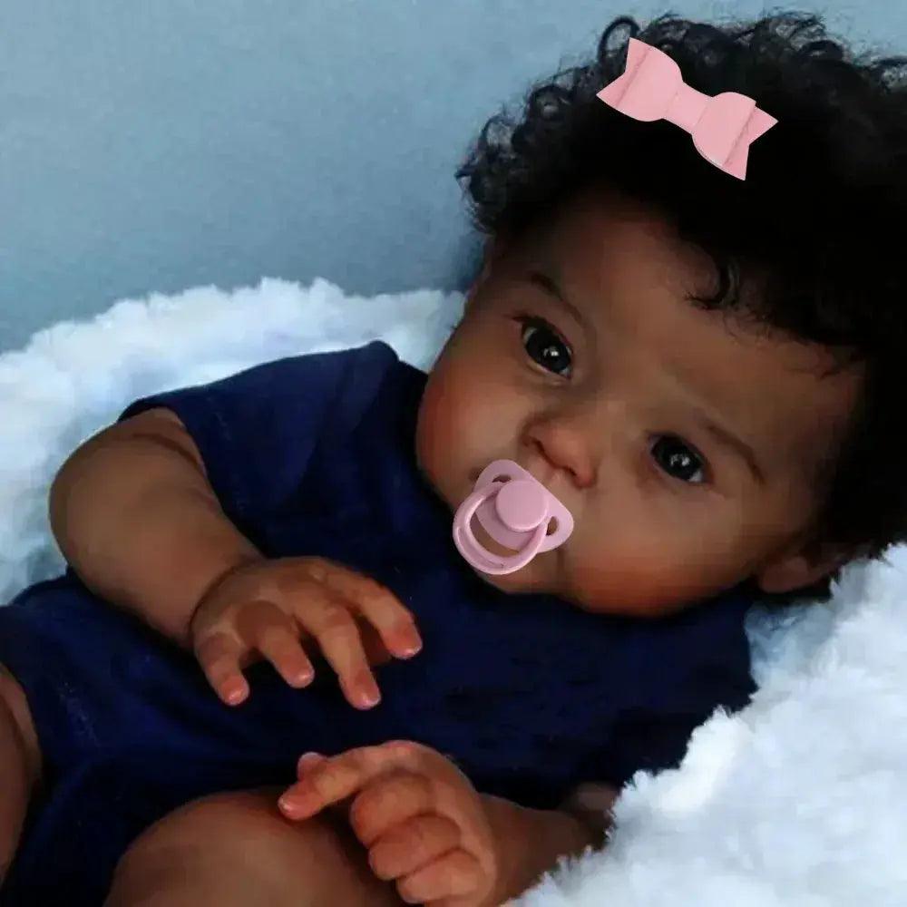 African American Reborn Doll Rooted Hair 20 Inch Gift -  ToylandEU™