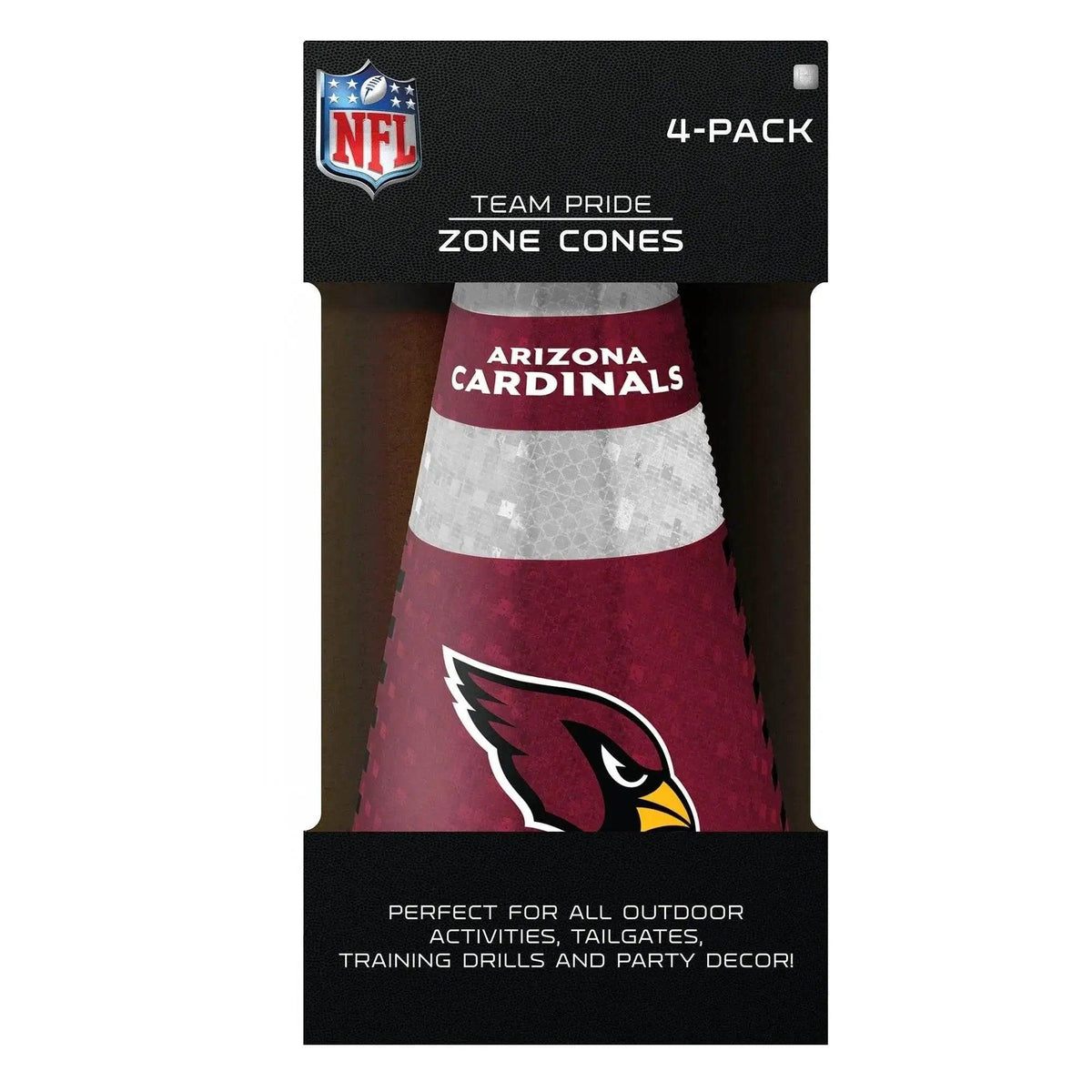  Arizona Cardinals Zone Cones 4 Pack Reflective Team Color Agility Cones -  ToylandEU™