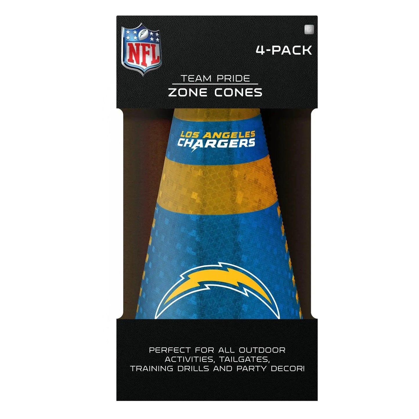  Los Angeles Chargers Zone Cones 4 Pack for Practice Agility Cones -  ToylandEU™