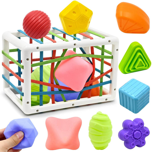 AiTuiTui Montessori Baby Toys for Boy Girl Gifts Shape Sorter - ToylandEU