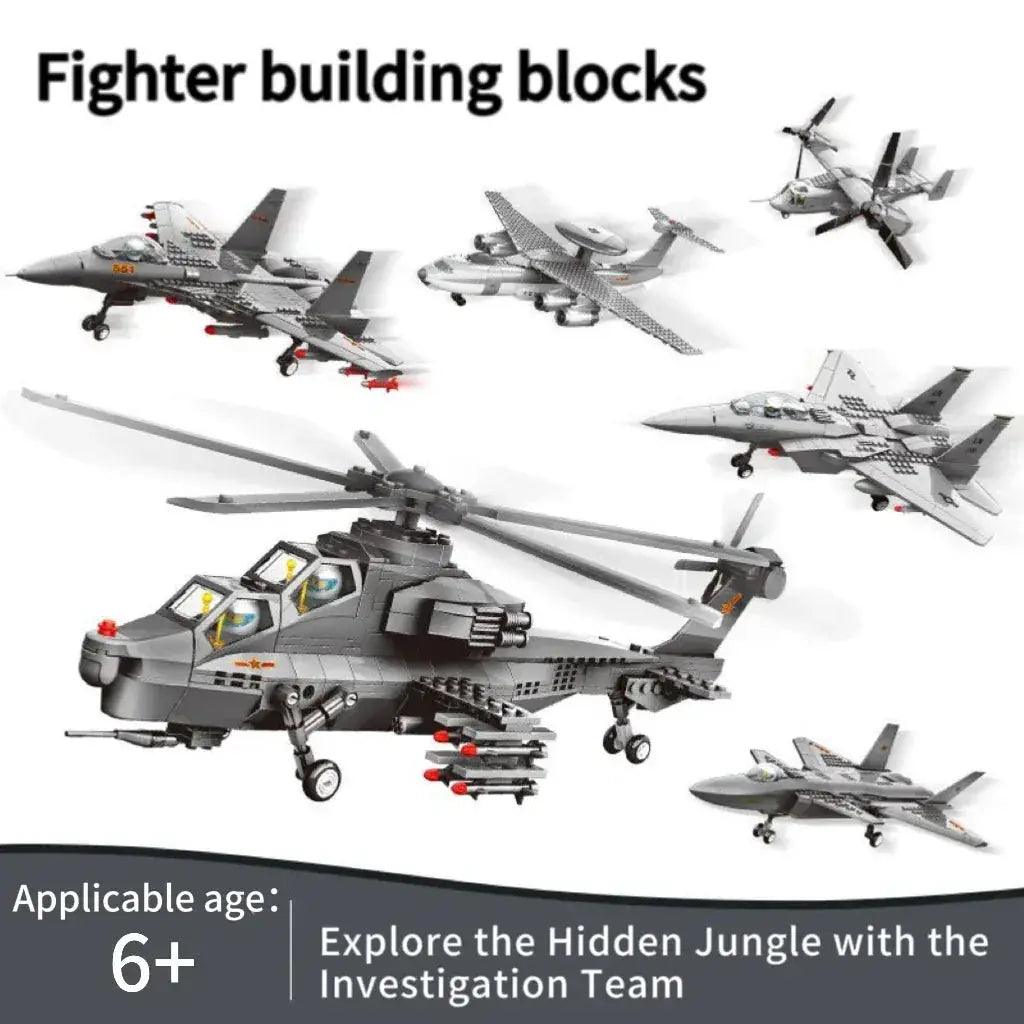  Air Force Building Blocks Aircraft Set for Creative Play -  ToylandEU™