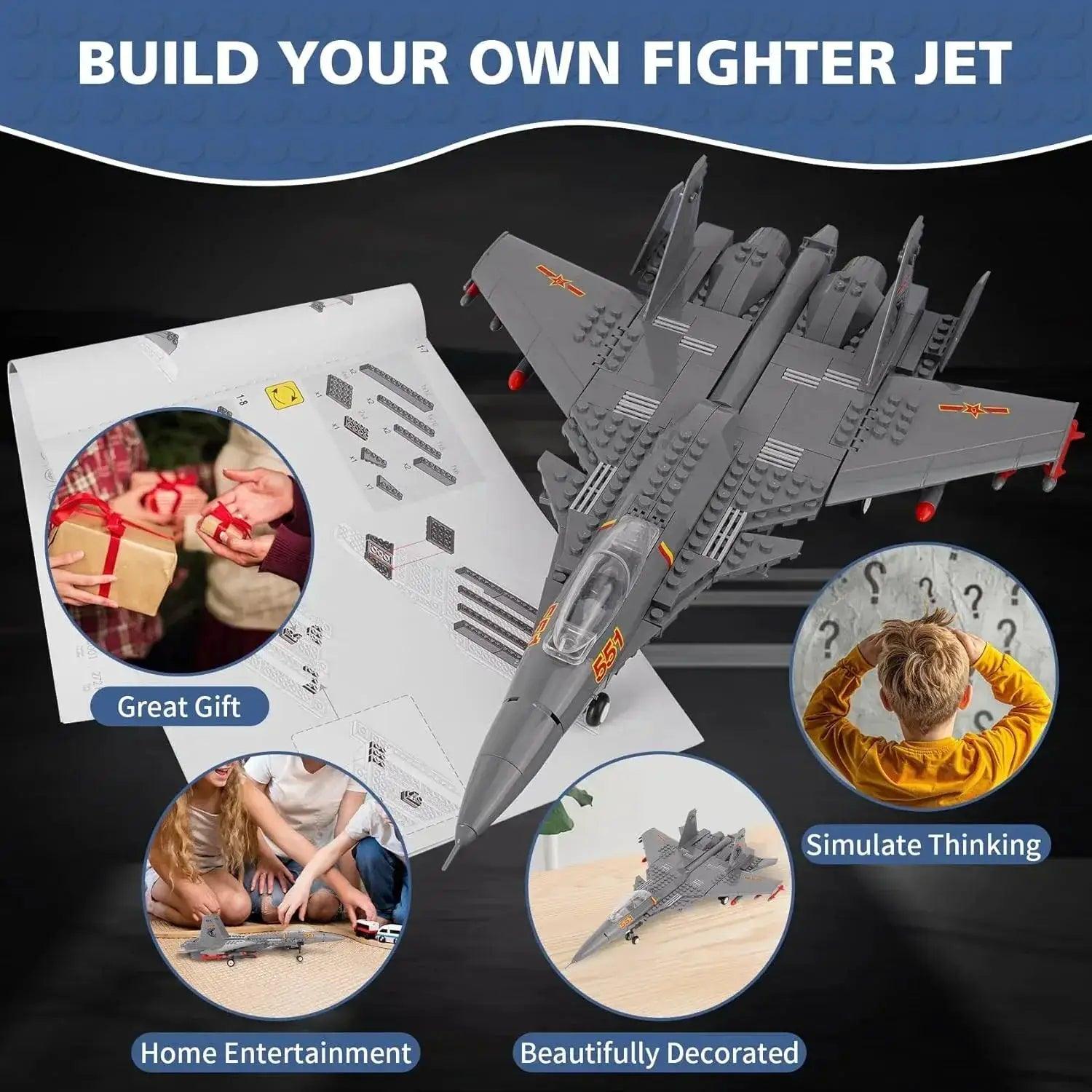  Air Force Building Blocks Aircraft Set for Creative Play -  ToylandEU™