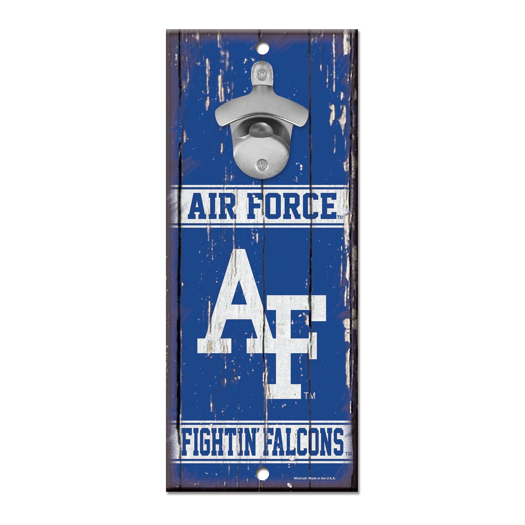 Air Force Falcons Wood Sign 5x11 Bottle Opener Alternate - ToylandEU