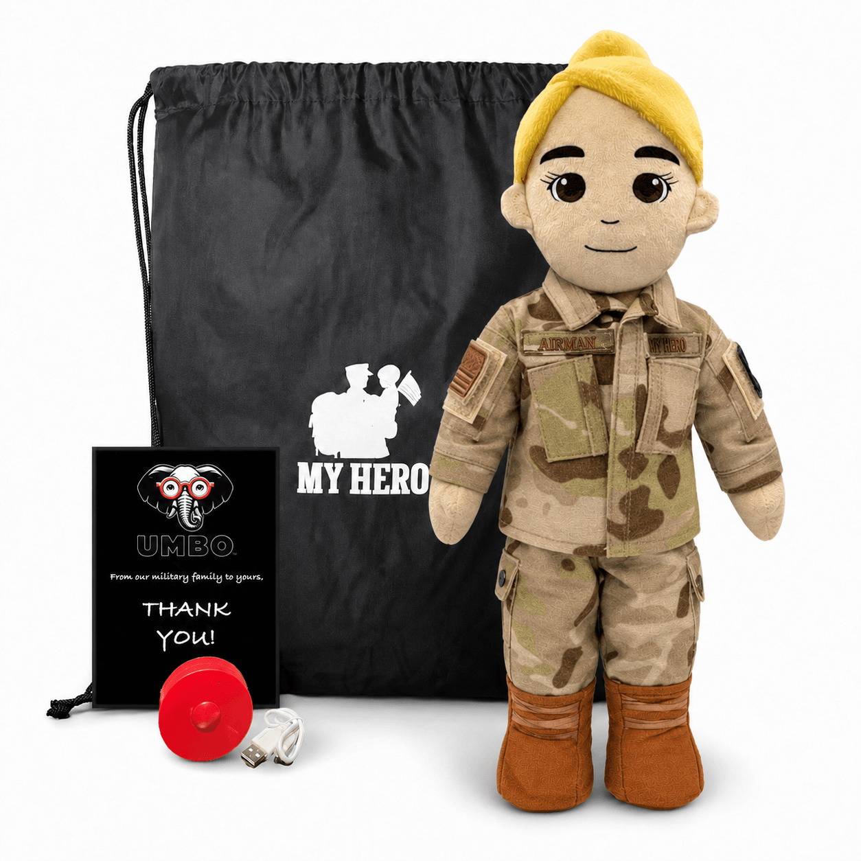  Air Force Recordable Plush Daddy Doll With Messages 