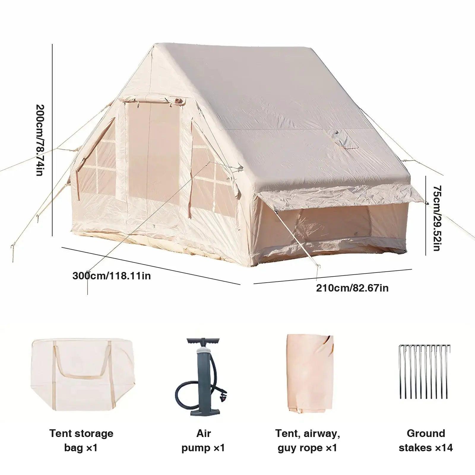  Air Glamping Tent With Pump Easy Setup Waterproof -  ToylandEU™