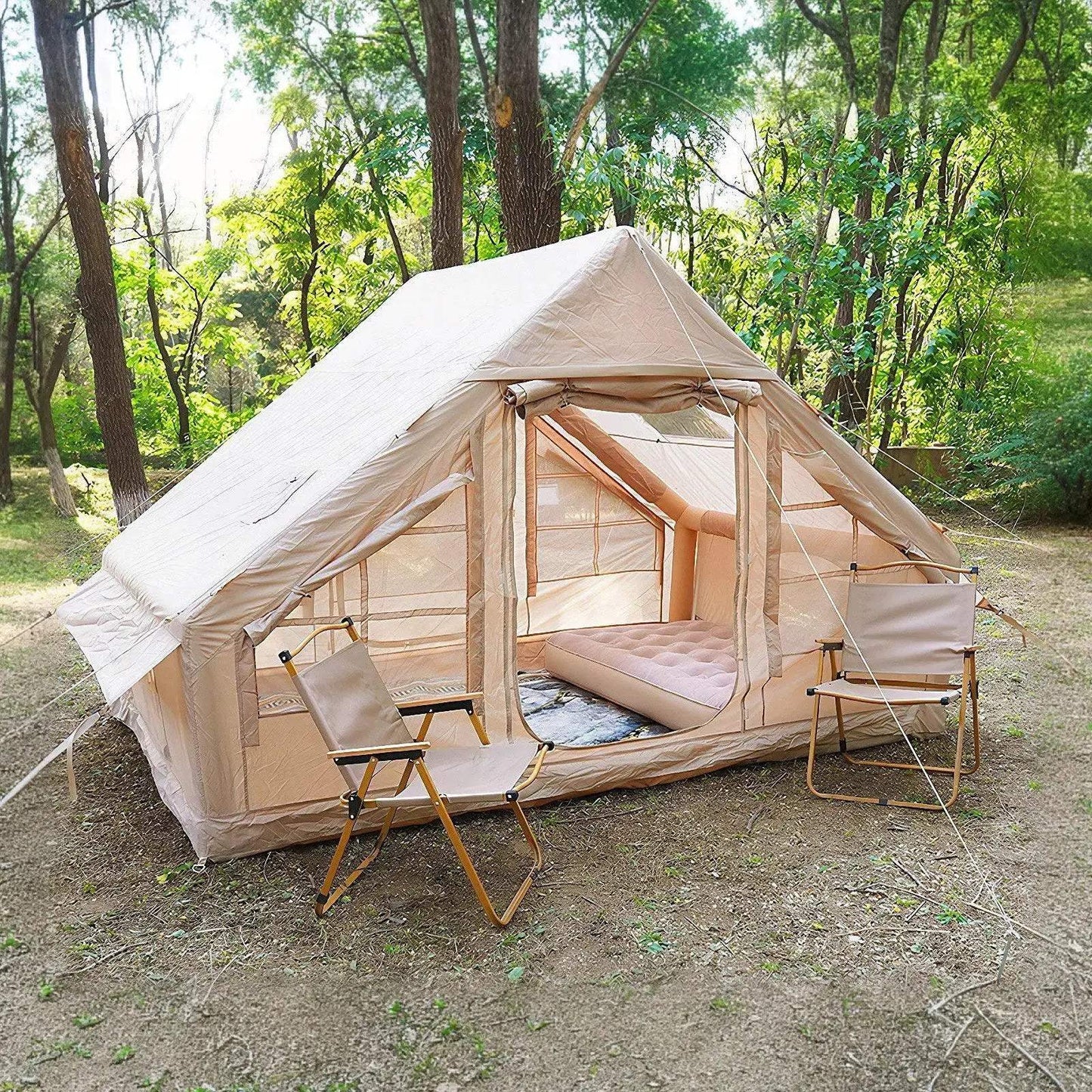 Air Glamping Tent With Pump For Easy Setup Waterproof Oxford - ToylandEU